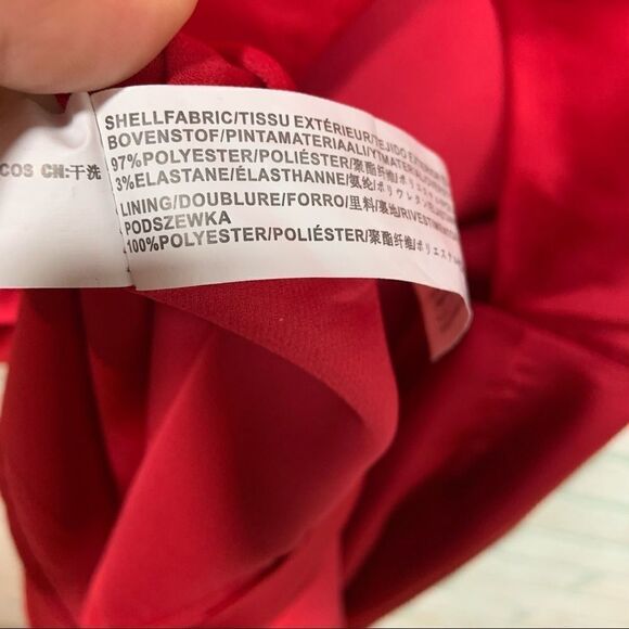 NWT J.O.A Red Satin  Dress - Picture 8 of 8